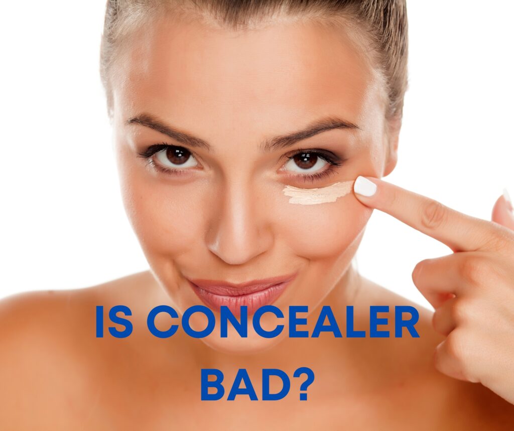 is concealer bad make up foundation skincare eczema acne wrinkle root hair touch up spray
