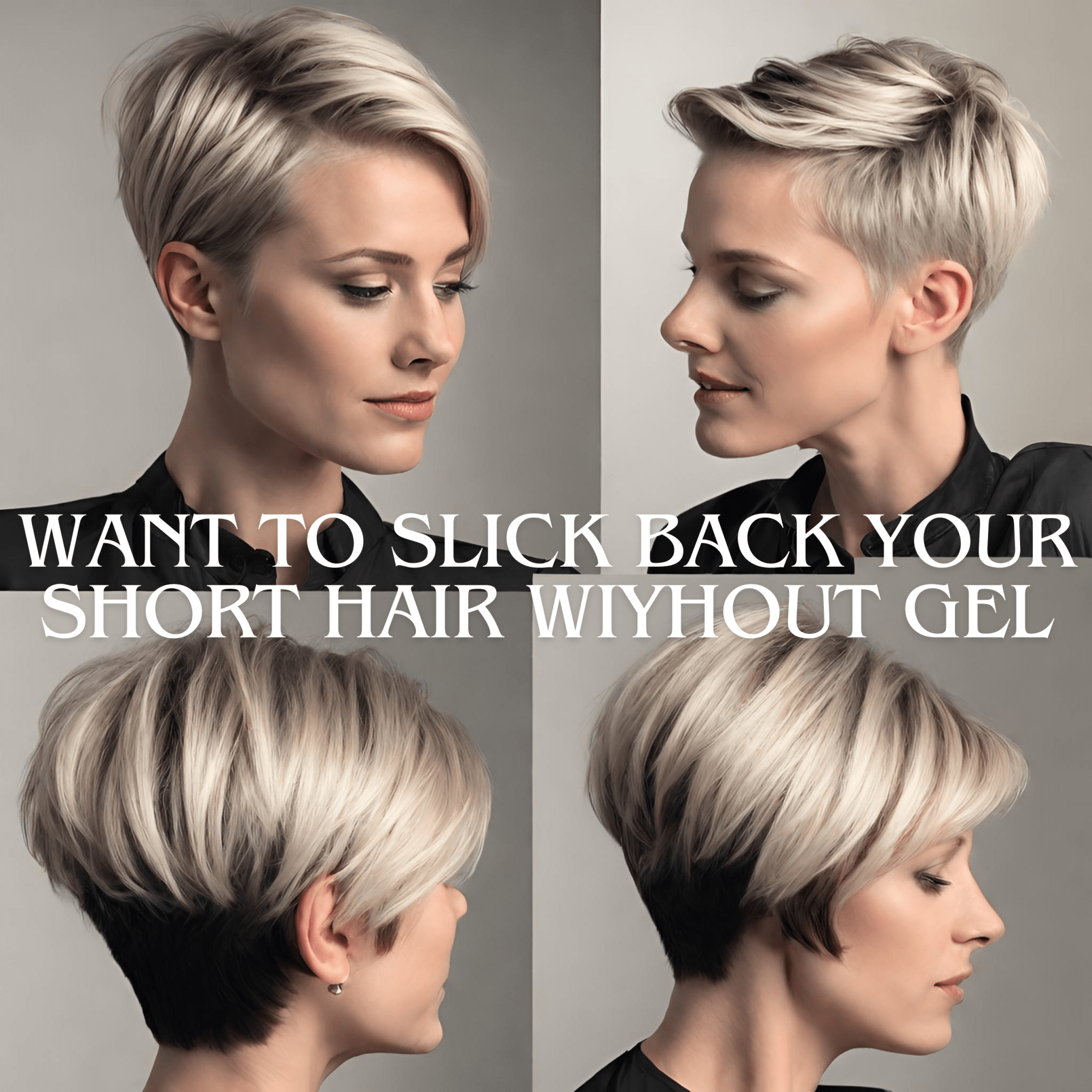 Command Your Look: Slick Short AND 4C Hair WITHOUT Gel!